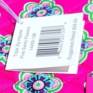 Vera Bradley triple zip hipster